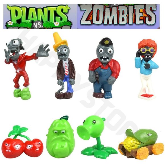 Plants vs. Zombies Action figures, Decor Halloween Party- 8pcs -Horror figurines - Picture 4 of 8